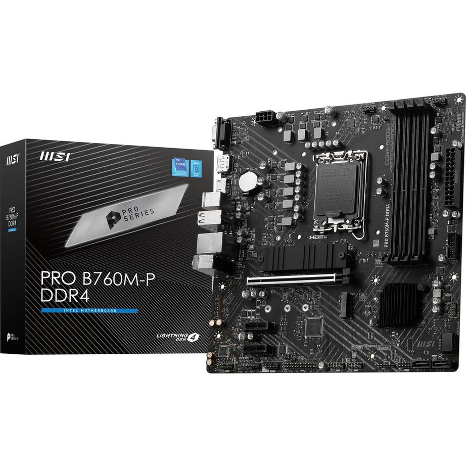 MSI PRO B760M-P DDR4 Micro ATX LGA1700