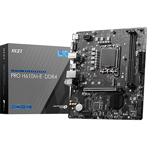 MSI PRO-H610M-E-DDR4 Micro ATX LGA1700