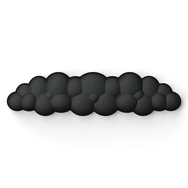 Mouse pad with wrist rest keyboard cloud